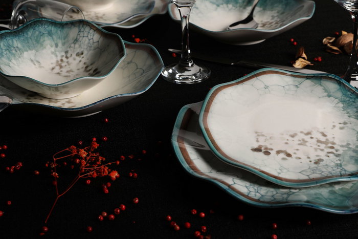 Hermia Vajilla de Porcelana de 24 Piezas Multicolor
